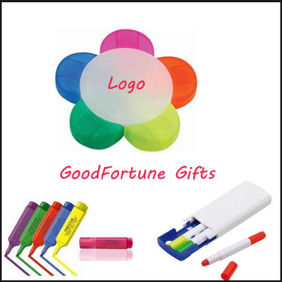 Flower Shape Highlighter Ballpoint Pen Customed Logo Advertising Ballpoint Pen Gifts Favor