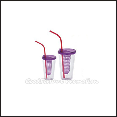 Printed Logo Custom Plastic Tumbler Cups Personalized Water Tumbler With Straw 16oz/24oz