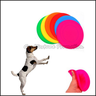 Soft Rubber Training Dog Flying Disc Soft Dog Frisbee Aerodynamic Design
