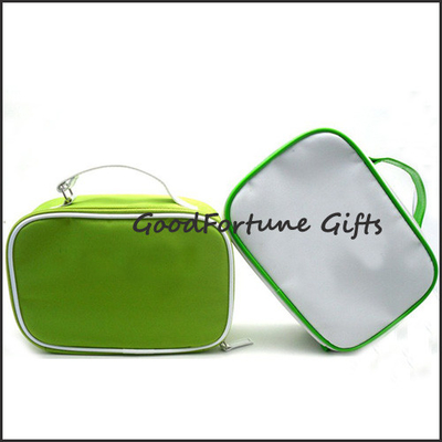 Spacious Interior Pvc Makeup Bag Cosmetic Wash Bag With Tote Handle Medium Size