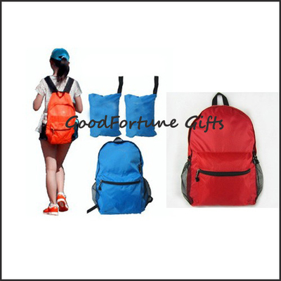Zippe Closure Sports Travel Backpack Polyester Rucksack Water Proof Versatile Use
