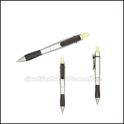 Highlighter Ergonomic Ballpoint Pen Note Taking And Textbook Custom Ballpoint Pen 14.8*2cm