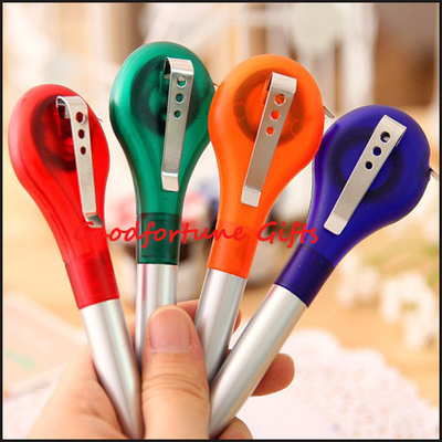 Construction Industry Twist Ballpoint Pen With Clip Plastic Ballpoint Pen 14.5cm Long