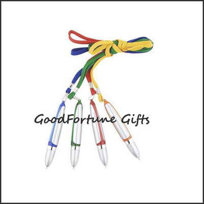 Versatile Use Personalized Ballpoint Pens Gift Retractable Lanyard Pen For Trade Shows