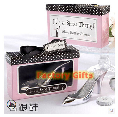 Recyclable Unique Wedding Party Gifts Modern Engraved High Heel Bottle Opener