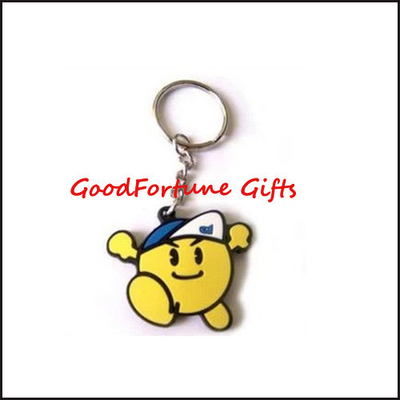 Soft Rubber Christmas Personalised Keyring Customized Santa Claus Keyring  20 Inches