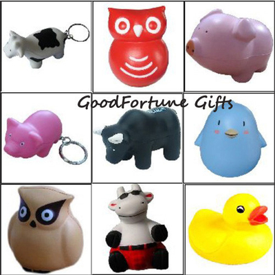 Relaxation Elephant Stress Ball Customizable Animal Shaped Stress Toys 2.5 Inches