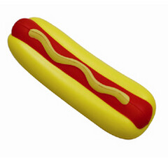 Hot Dog Hamburger Shape Fidget Stress Ball For Adults Customed Logo