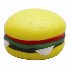 Hot Dog Hamburger Shape Fidget Stress Ball For Adults Customed Logo