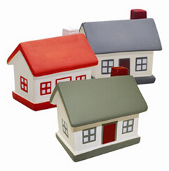 House Shape Foam Stress Toys Gifts Customed Logo For Carpal Tunnel