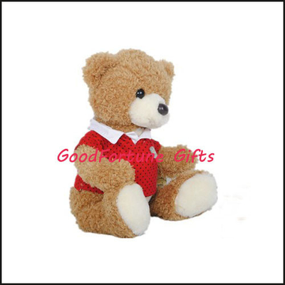 Medium Sized Custom Plush Teddy Bear Stuffed Brown Teddy Bear For Business Gifts