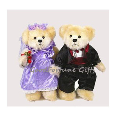 Memorable Bride And Groom Teddy Bears Wedding Teddy Bear Gifts Customizable 32×25cm
