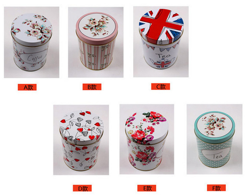 Full Color Custom Promotional Packaging Tin Can Candy Metal Tin Storage Box With Hinged Lid