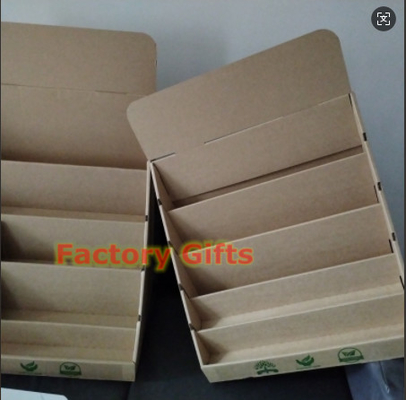 Personalization Supermarket Corrugated Display Stand Customizable Greeting Card Display Rack